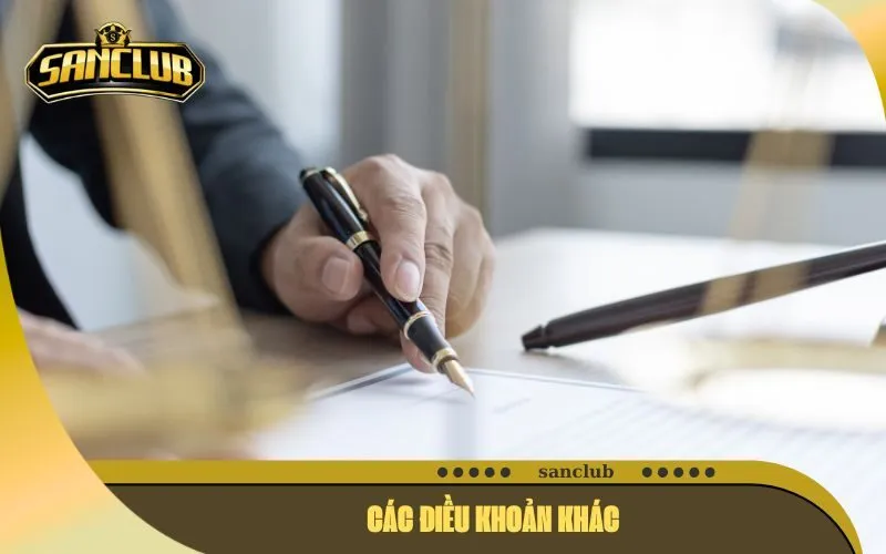 Các điều khoản khác